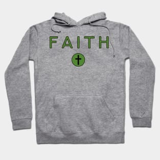 Faith - Christian Symbol and Text Hoodie